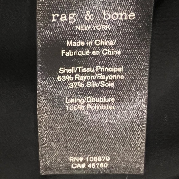 Rag & Bone Eloise Floral Velvet Multicolor Mini Dress 0 - Picture 9 of 11